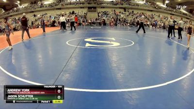 100 lbs Cons. Semi - Jason Schutter, Kirksville Wrestling Club-AA vs Andrew York, Terminator Wrestling Academy-AAA 