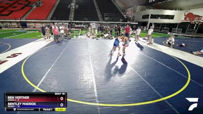 110 lbs Placement Matches (8 Team) - Ben Vertner, Idaho 2 vs Bentley Maddox, Idaho 1