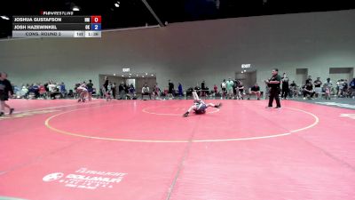 74 lbs Cons. Round 2 - Joshua Gustafson, NM vs Josh Hazewinkel, OK