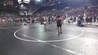 110 lbs Cons. Sub-quarters - Frank Palacio, Steel City Reloaded Wrestling Club vs Kai Mickelbart, High Elevation Wrestling Club