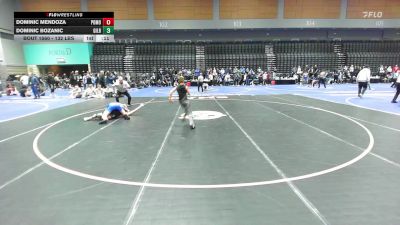 132 lbs Consi Of 16 #2 - Dominic Mendoza, Pomona vs Dominic Bozanic, Gilroy