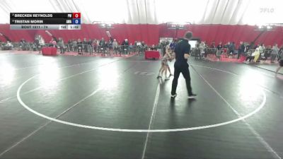 74 lbs Round 1 - Brecken Reynolds, Prairie Wrestling vs Tristan Morin, AWA