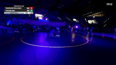 124-130 lbs Semifinal - Tayler Ivie, Champions Wrestling Club vs Madeline Halligan, White Rhino Wrestling