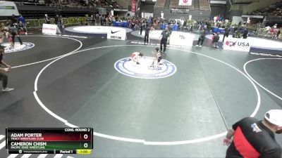 63 lbs Cons. Round 2 - Adam Porter, Tracy Wrestling Club vs Cameron Chism, Pacific Edge Wrestling