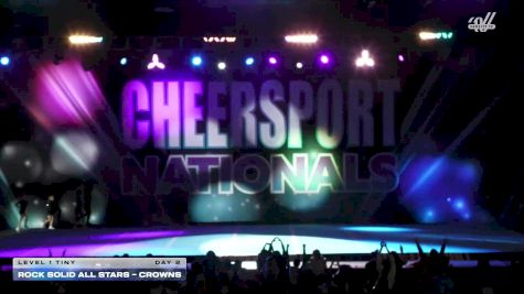 Rock Solid Allstars - Crowns [2026 L1 Tiny Day 2] 2026 CHEERSPORT National All Star Cheerleading Championship