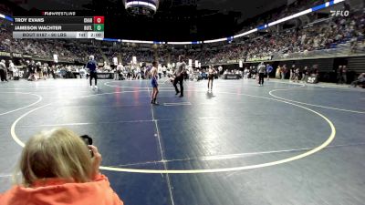 90 lbs Round Of 32 - Troy Evans, Chartiers Valley vs Jameson Wachter, Butler