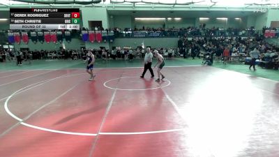 126 lbs Round Of 32 - Derek Rodriguez, Southington vs Seth Christie, Griswold/Wheeler