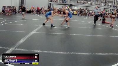 138 lbs Round 5 (8 Team) - Ava Williams, PA West Yellow vs Calli Banks, South Side WC