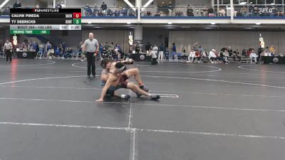 165 lbs Consi Of 32 #2 - Calvin Pineda, Sacred Heart - UnAttached vs Ty Deericks, Kent State