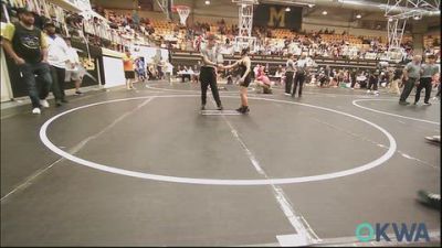 90-100 lbs Rr Rnd 2 - Easton Willeford, Moore Wrestling Academy vs Evalynn Diaz, OKC Saints Wrestling