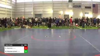 46 lbs Semifinal - Amarie Haymon, Gold Rush vs Waylon Manderscheid, Legacy Elite WC