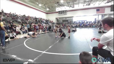 43 lbs Consi Of 8 #2 - Ray Harris, Rough Riders vs Malakai King, OKC Saints Wrestling