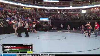 113 lbs Quarterfinal - Teagan Jacobs, Grand Valley vs Devante Sisneros, Severance