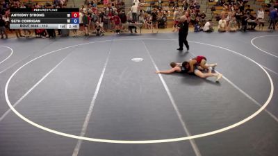 113 lbs Cons. Round 3 - Anthony Strong, WI vs Seth Corrigan, WI
