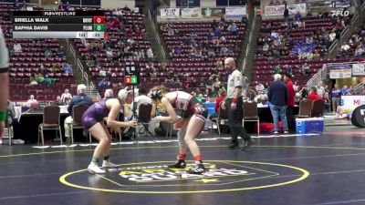 130 lbs Consi 3 - Briella Walk, Montgomery-G vs Saphia Davis, Plum-G