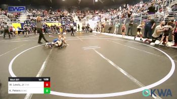 52 lbs Semifinal - Willie Lewis, Jr, Coweta Tiger Wrestling vs Kaysen Peters, Dark Cloud Wrestling Club