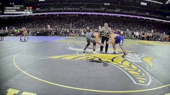 D1-215 lbs Champ. Round 1 - Connor Bercume, Detroit Catholic Central HS vs Evan Brown, Hartland HS