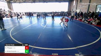 84 lbs Quarterfinal - Brittan Phipps, Hilldale Youth Wrestling Club vs Hunter Branchcomb, Heat