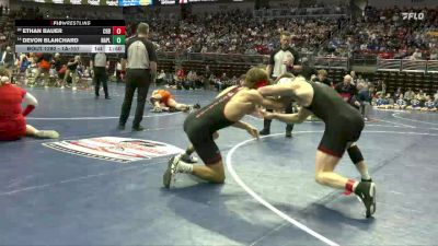 1A-157 lbs Cons. Round 2 - Devon Blanchard, Nashua-Plainfield vs Ethan Bauer, Coon Rapids-Bayard