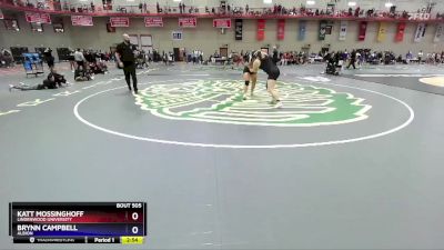 160 B Quarterfinal - Brynn Campbell, Albion vs Katt Mossinghoff, Lindenwood University