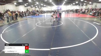 81 lbs Consi Of 4 - Derek Lovato, Grant County Elite vs Logan Lundberg, Bear Cave