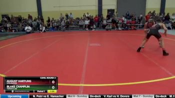 100 lbs Cons. Round 2 - August Hartung, Stillwater vs Blake Champlin, Tomah/LAW