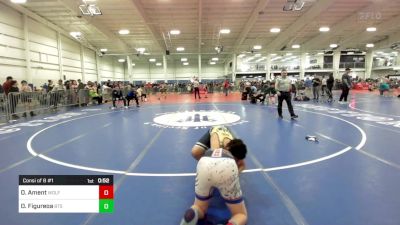 123 lbs Consi Of 8 #1 - Owen Ament, Wolfgang Wr Ac vs Omarion Figureoa, BTS Providence