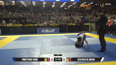 Aleia Aielle M. Aguilar vs Trinity Grace Thome 2025 Pan Kids Jiu-Jitsu IBJJF Championship