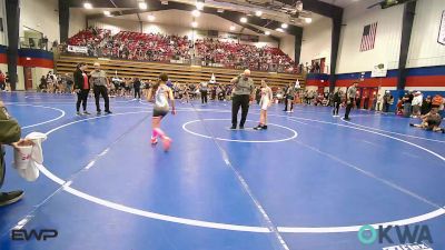 80 lbs Rr Rnd 1 - Reiney Holcomb, Sperry Wrestling Club vs Breea Florez, HURRICANE WRESTLING ACADEMY
