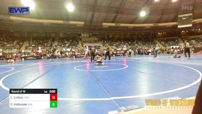 67 lbs Round Of 16 - Logan Linton, Force Elite vs Case Holbrook, Simmons Academy Of Wrestling