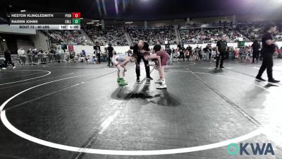 80 lbs Semifinal - Heston Klinglesmith, Perry Wrestling Club vs Raiden Johns, Collinsville Cardinal Youth Wrestling