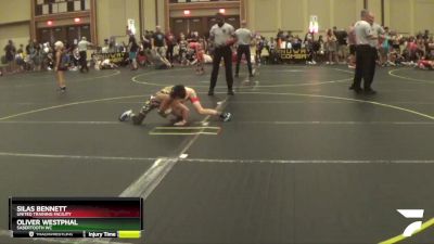 70 lbs Quarterfinal - Silas Bennett, United Training Facility vs Oliver Westphal, Sabertooth WC