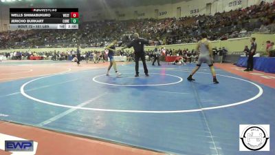 101 lbs Round Of 64 - Wells Shimabukuro, Westmoore Wresting vs Jericho Burkart, Coweta