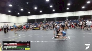 38 lbs Round 2 - Wyatt Thompson, Knightmare Wrestling Club vs Barrett Manning, Rosewood Wrestling Club