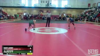 106 lbs Semifinals (8 Team) - Eli Browne, Tower Hill HS vs Matt Avery, Delaware Military Academy