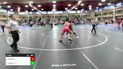 190 lbs Final - Lior Kohen, Westwood vs Tyler Duffy, Pascack Hills