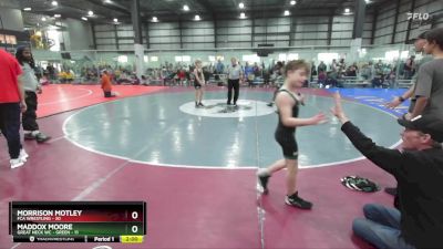 80 lbs Round 2 (6 Team) - Morrison Motley, FCA WRESTLING vs Maddox Moore, GREAT NECK WC - GREEN