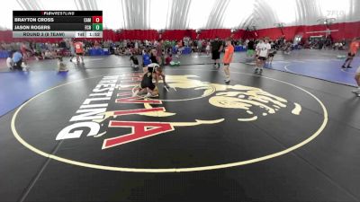 150 lbs Round 3 (8 Team) - Brayton Cross, Cameron vs Jason Rogers, Franklin Central Flashes A