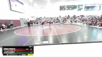 141 lbs Finals (2 Team) - Diego Peraza, Palomar College vs Jason Saenz, Mt. SAC (Maroon)