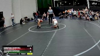 72 lbs Round 6 (8 Team) - Channing Bowman, POWA vs Christian Churchill, RedNose Wrestling
