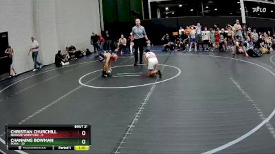 72 lbs Round 6 (8 Team) - Channing Bowman, POWA vs Christian Churchill, RedNose Wrestling