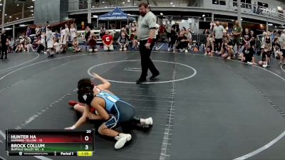 60 lbs Round 6 (8 Team) - Brock Collum, Buffalo Valley WC vs Hunter Ha, Hammers Yellow