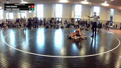 92 lbs Cons. Semi - Randy Winnans, VA Elite vs Evan Arenas, Reel Wrestling Club