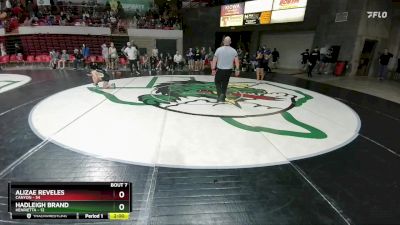 100 lbs Round 2 (8 Team) - Alizae Reveles, Canyon vs Hadleigh Brand, Henrietta