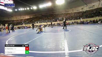 132 lbs Consi Of 16 #2 - Benji Sanchez, Eufaula Ironheads Wrestling Club vs Darian Chavez, Standfast