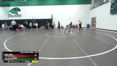 120 lbs Quarterfinal - Alyvia Myers, Overland Park vs Anh Ngo, Team Grindhouse