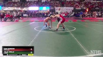 A - 160 lbs Champ. Round 1 - Sam Gordon, Browning vs Miles Wells, Hardin