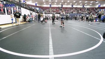 100 lbs Quarterfinal - Ethan Cookston, Marlow Outlaws vs Landon Achziger, Choctaw Ironman Youth Wrestling