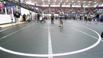 100 lbs Quarterfinal - Ethan Cookston, Marlow Outlaws vs Landon Achziger, Choctaw Ironman Youth Wrestling