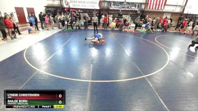 140 lbs Cons. Round 2 - Lyndie Christensen, JWC vs Railee Born, Fremont Wrestling